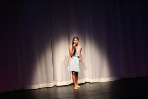 Sophomore Liza Vecchiarello preforms the song “Gravity” as one of the last acts in the Talent Show.  