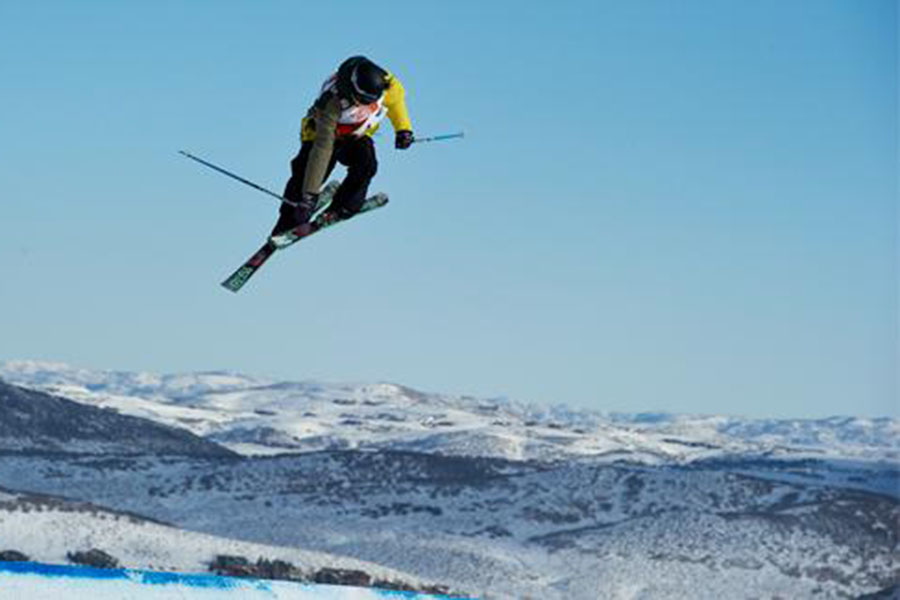 Meg Olenick flying high, hoping that she can make it to the 2014  Winter Olympics.