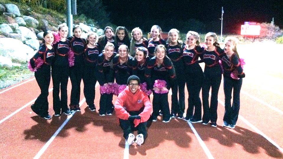 The AHS dance team stood proudly after dancing their hearts out centerfield at the homecoming game.