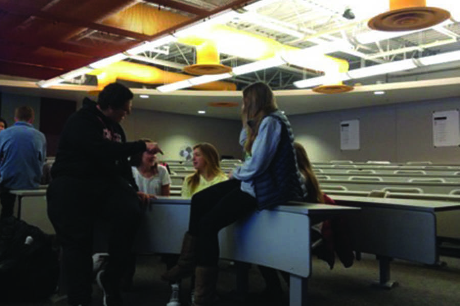 Students address problems in the school during their bi-weekly Student Senate meetings.
