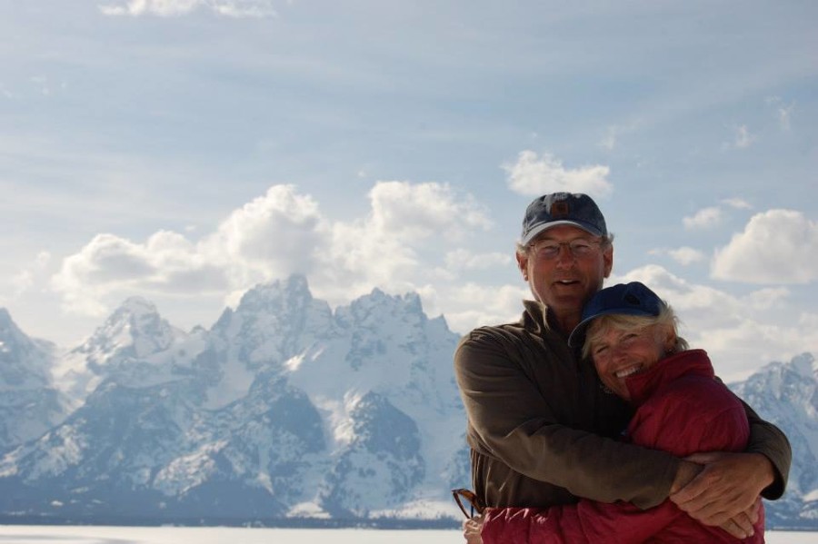 Mr. P and Carolyn on the Tetons Ex Ed course in 2014