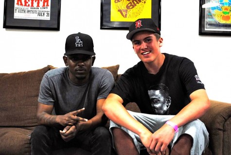 Niskanen pictured with his favorite poet and musician, Kendrick Lamar. 