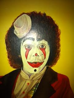 The Circus face, of John Wyman for The Ringling Bros. and Barnum & Bailey Circus.
