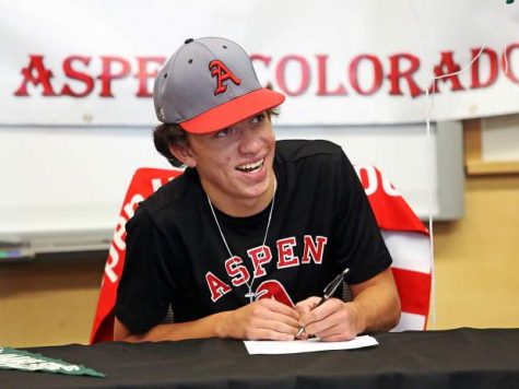 Jamison Fuentes signing with Division 2 School Adam State