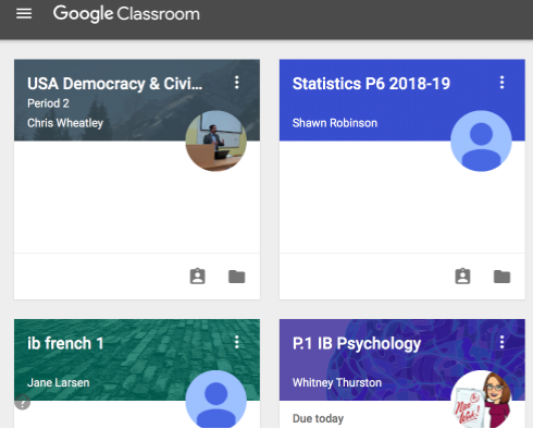 Google Classroom homepage, highlighting their new updates, features, and refreshed visual representation.
