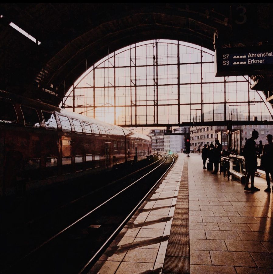 Berlin, Germany.
Metro station at sunset on the first day of the trip on our way to dinner in Berlin.