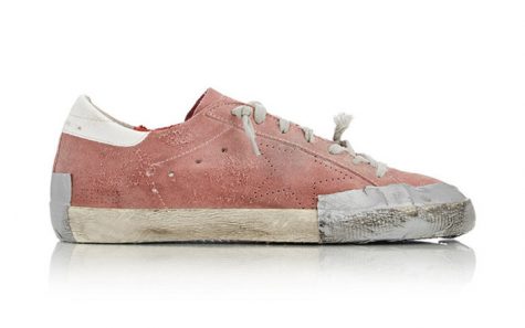 One of the pre-distressed shoes released on Golden Goose.