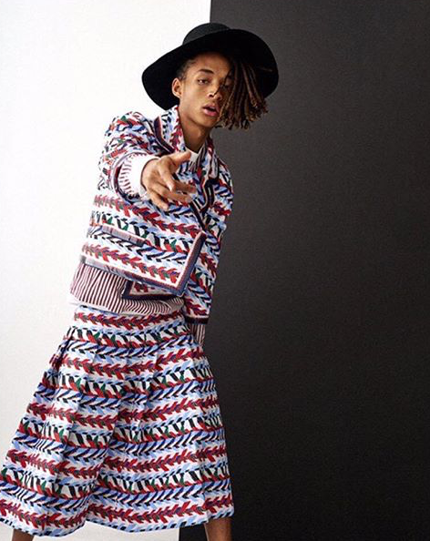 Jaden Smith in womens clothing for a Vogue Korea photoshoot.