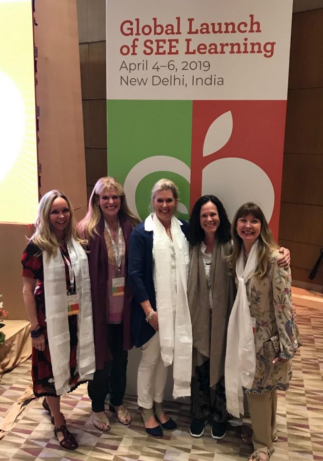Megan Noonan (second from right) at the SEE Learning Curriculum Launch in New Delhi, April 4-6, 2019. 