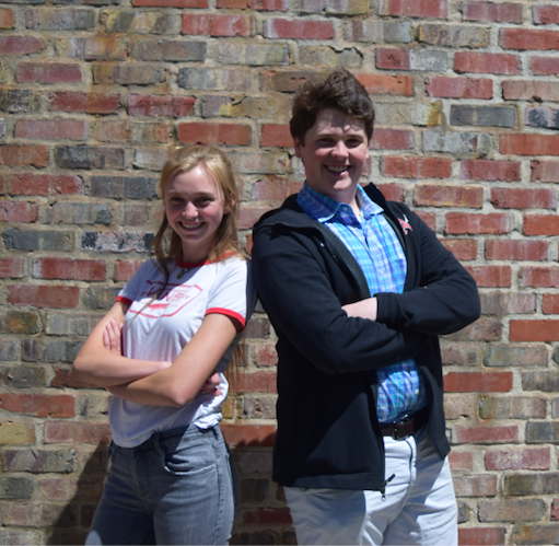 AHSs 2019/20 Head Boy and Head Girl, Jack Halferty and Lauren Fox.