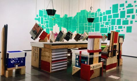 Abraham Cruzvillegas: Hi, how are you, Gonzo? exhibit at AAM