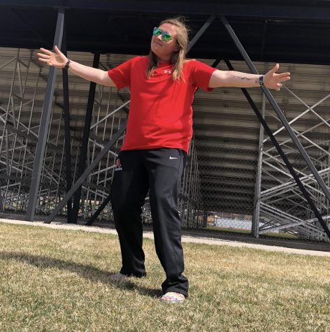 Aspen High School’s new Athletics Operations Coordinator, Larissa Bohn, poses while coaching the girl’s lacrosse team.