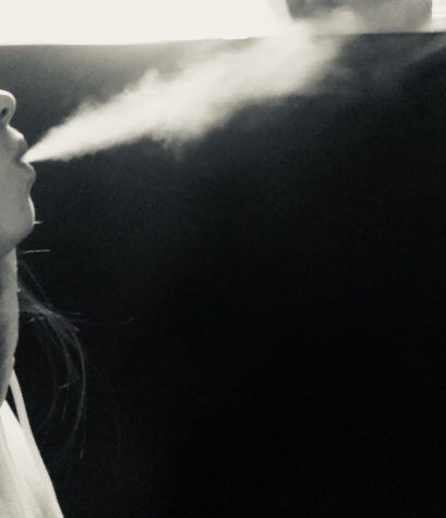 AHS student vapes in the bathroom.
