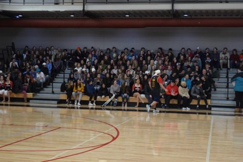 Winter pep rally this year at AHS, where sadly only half of the senior class showed up to sport their school spirit.