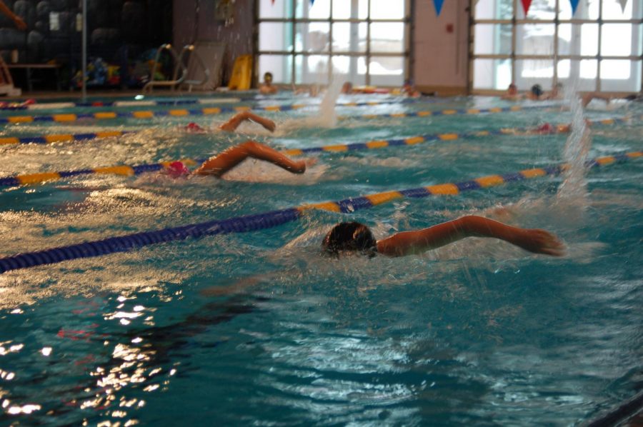 AHS swimmers practice at the Aspen Recreation Center on a recent afternoon.