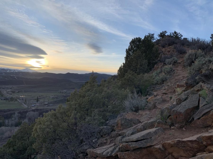 Red Butte hiking trail at sunset, a great activity do try during summertime.
