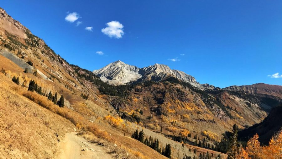 This photo is looking up towards Snowmass Peak after Klein’s first climb and descent.