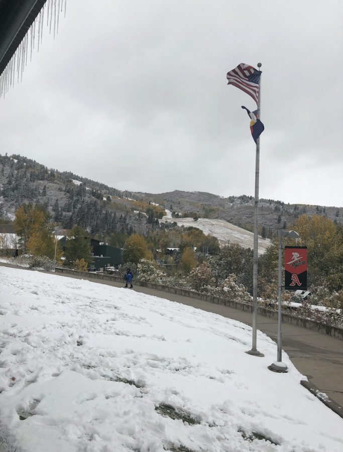 A winter day at Aspen School District during October 2021.