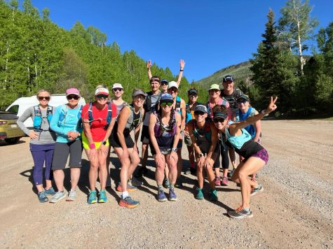 The Challenge Aspen Team for 2022, Aspen teachers Adam Cheney and Megan Noonan are pictured in the middle. 