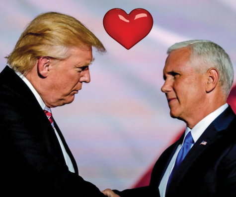 Former President Dumb Turnip and Mark Pencil passionately exchange loving vows on their wedding day.