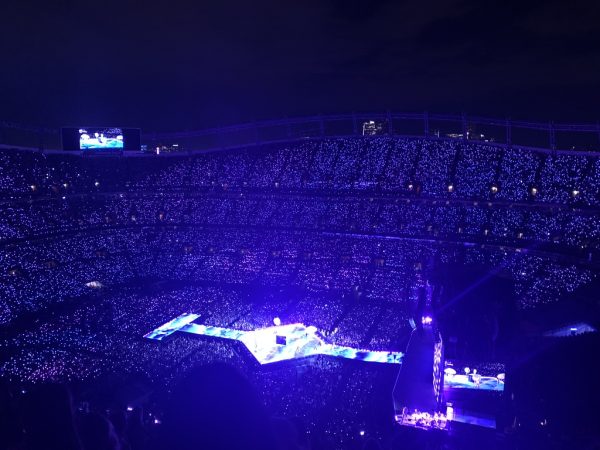 Taylor Swift at her 7/14/23 Eras Tour in Denver performing Long Live (TV).