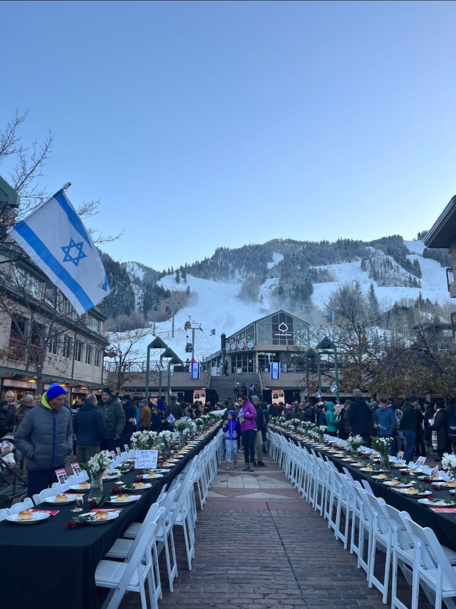 A Jewish solidarity event held in the midst of the conflict on November 9th in Aspen, Colorado.

